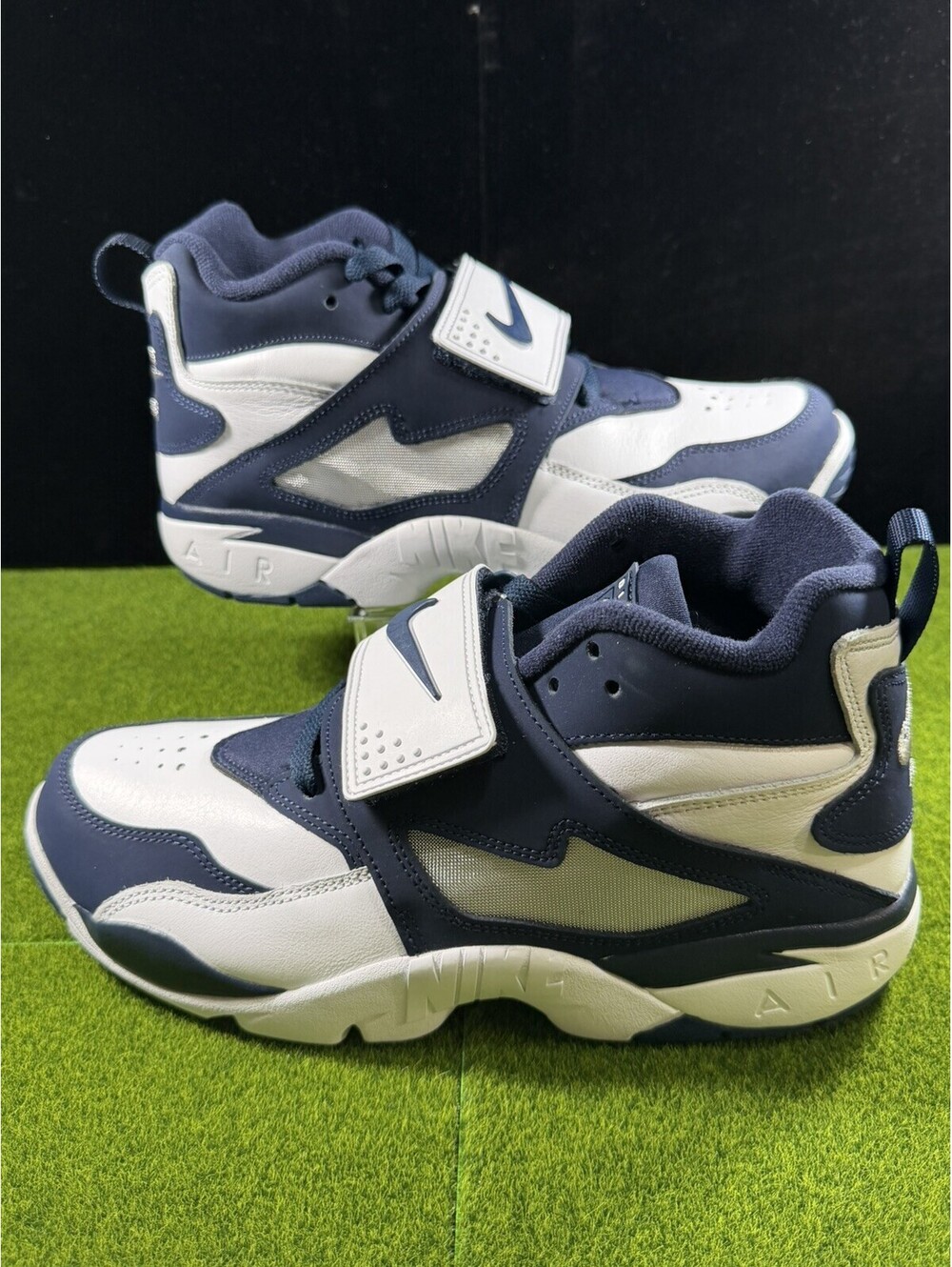 Size 9.5 Nike Air Diamond Turf Dallas Cowboys Navy FZ8224-101 Deion Sanders
